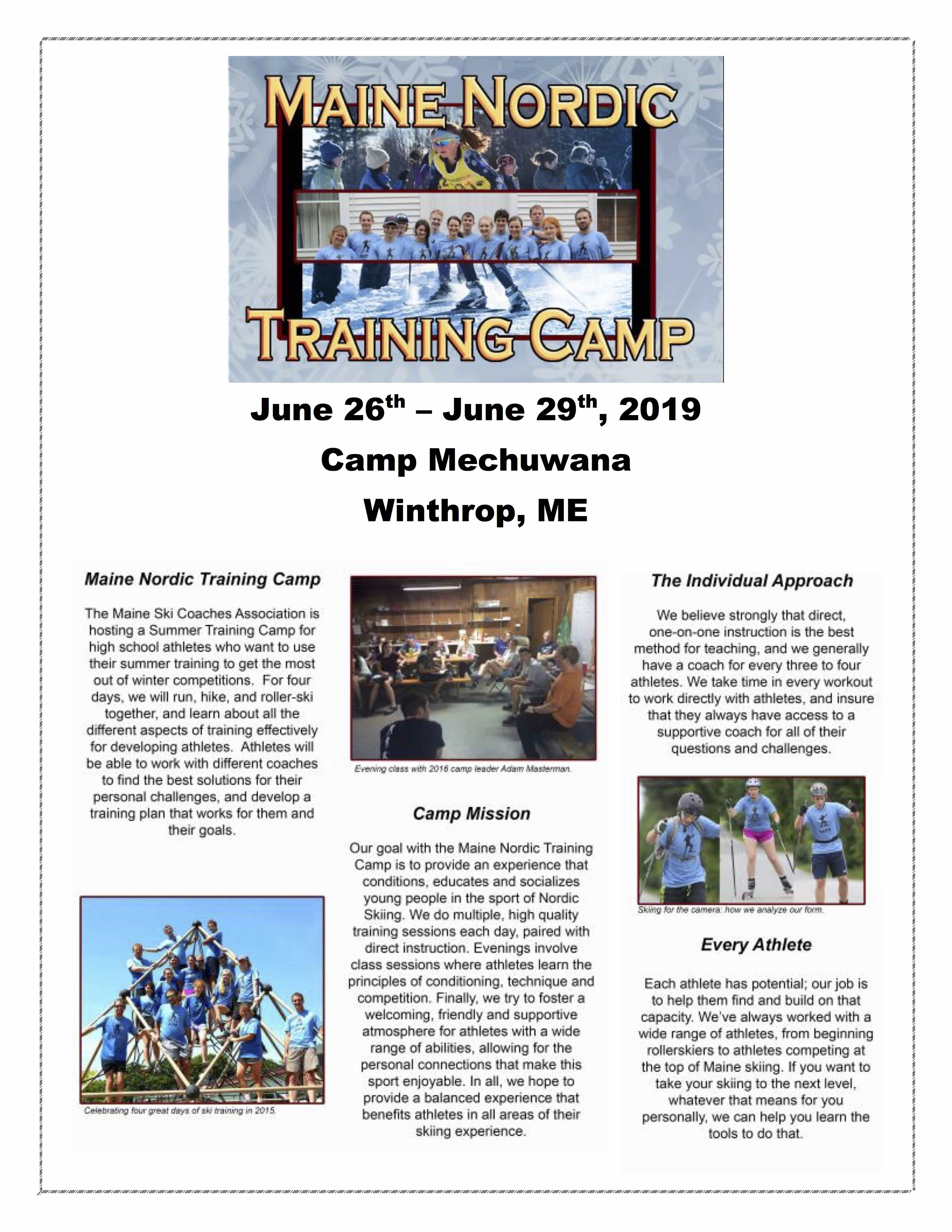 Ski Camp Brochure 1